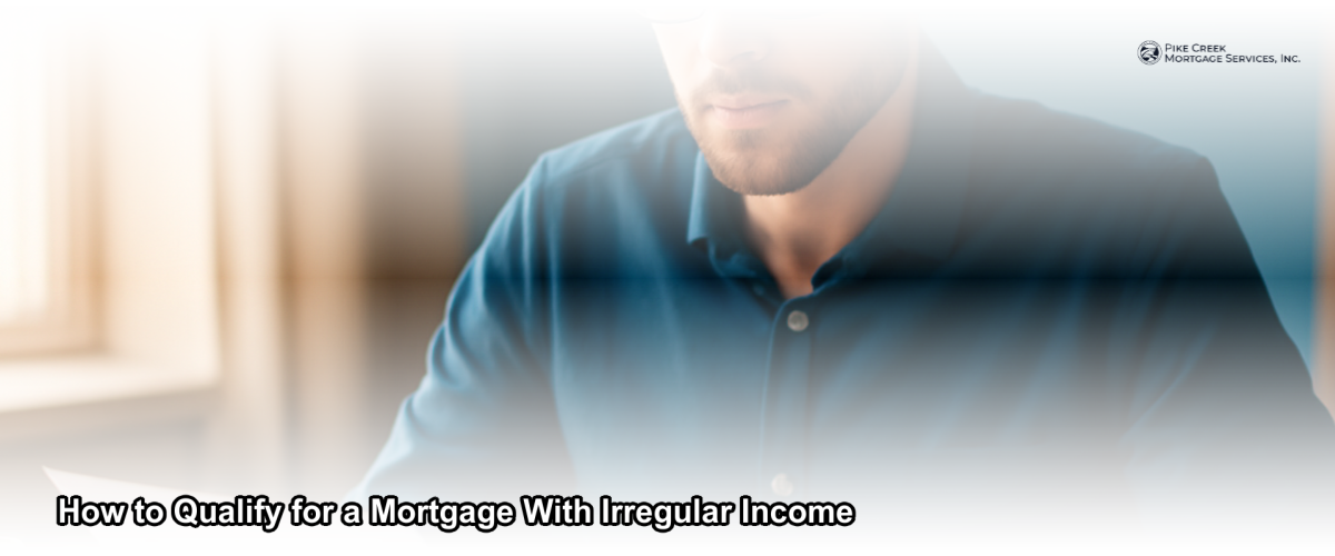 A self-employed professional reviewing mortgage documents at a home office desk in Newark, Delaware
